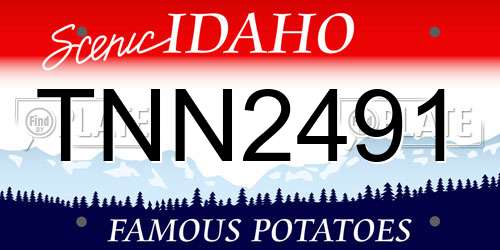 TNN2491 Idaho License Plate