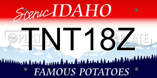 TNT18Z Idaho License Plate