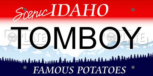 TOMBOY Idaho License Plate