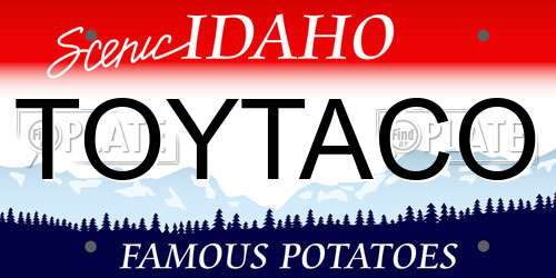 TOYTACO Idaho License Plate