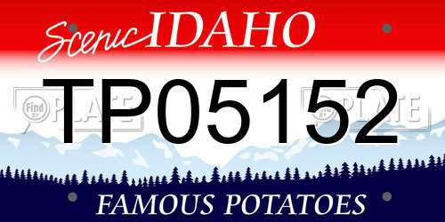 TP05152 Idaho License Plate