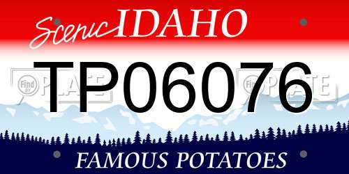 TP06076 Idaho License Plate