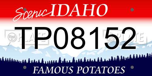 TP08152 Idaho License Plate