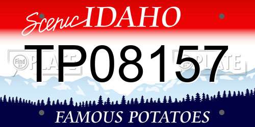 TP08157 Idaho License Plate