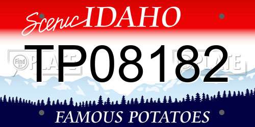 TP08182 Idaho License Plate