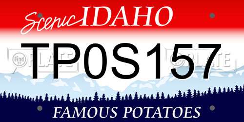 TP0S157 Idaho License Plate
