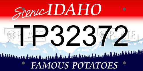 TP32372 Idaho License Plate