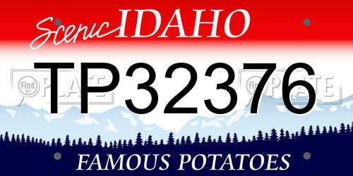 TP32376 Idaho License Plate