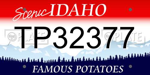 TP32377 Idaho License Plate