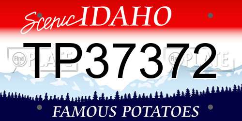 TP37372 Idaho License Plate