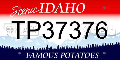 TP37376 Idaho License Plate
