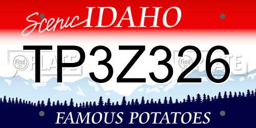 TP3Z326 Idaho License Plate