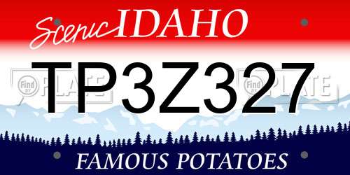 TP3Z327 Idaho License Plate