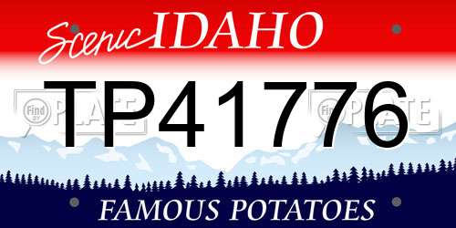TP41776 Idaho License Plate