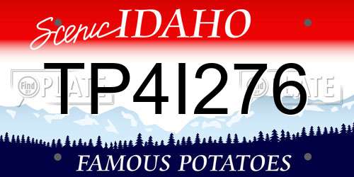 TP4I276 Idaho License Plate