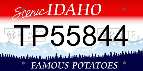 TP55844 Idaho License Plate