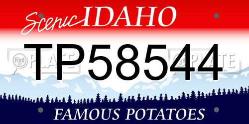 TP58544 Idaho License Plate