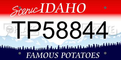 TP58844 Idaho License Plate