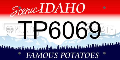 TP6069 Idaho License Plate