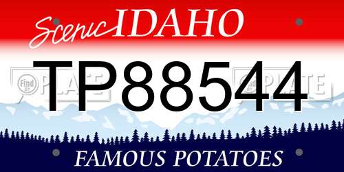 TP88544 Idaho License Plate