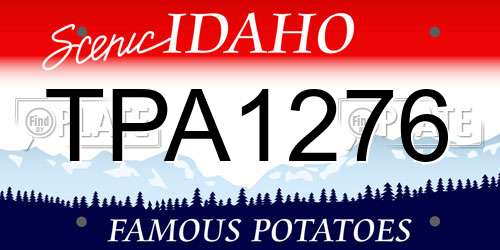 TPA1276 Idaho License Plate