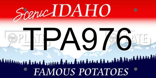 TPA976 Idaho License Plate