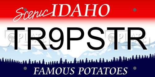 TR9PSTR Idaho License Plate