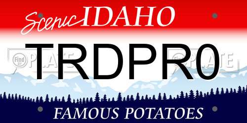 TRDPR0 Idaho License Plate