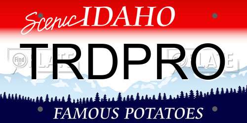 TRDPRO Idaho License Plate