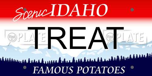 TREAT Idaho License Plate