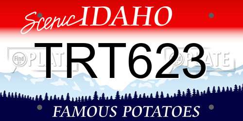 TRT623 Idaho License Plate