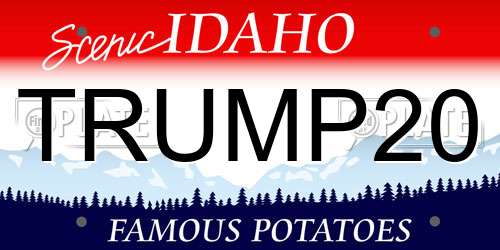 TRUMP20 Idaho License Plate