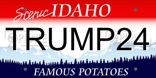TRUMP24 Idaho License Plate