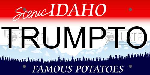 TRUMPTO Idaho License Plate