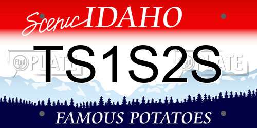 TS1S2S Idaho License Plate