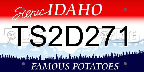 TS2D271 Idaho License Plate