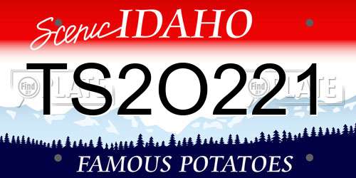 TS2O221 Idaho License Plate