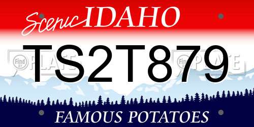 TS2T879 Idaho License Plate