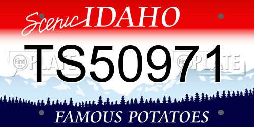 TS50971 Idaho License Plate