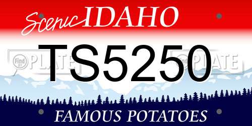 TS5250 Idaho License Plate