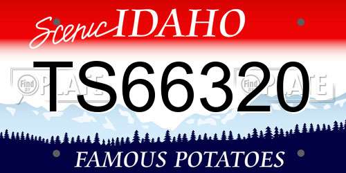 TS66320 Idaho License Plate