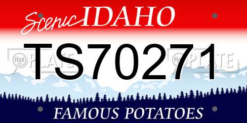 TS70271 Idaho License Plate