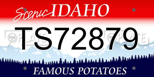 TS72879 Idaho License Plate