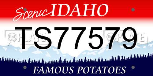 TS77579 Idaho License Plate