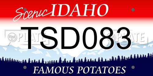 TSD083 Idaho License Plate