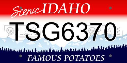 TSG6370 Idaho License Plate