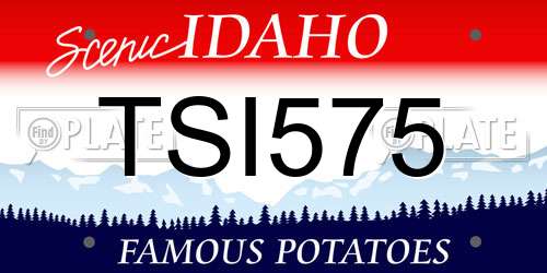 TSI575 Idaho License Plate