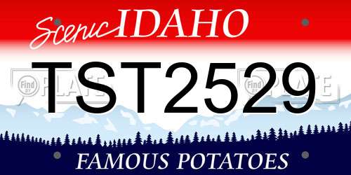 TST2529 Idaho License Plate