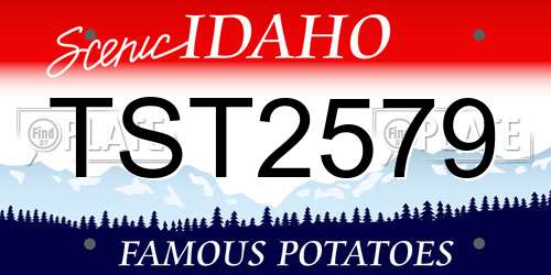 TST2579 Idaho License Plate