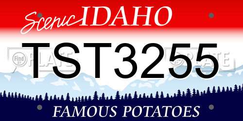 TST3255 Idaho License Plate